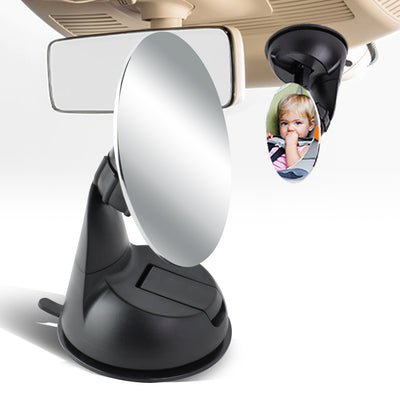 D-Motoring - Baby Rear View Mirror - Adjustable - Round - 85mm - 1