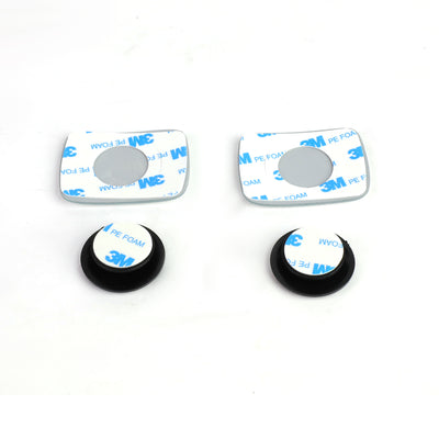 D-Motoring - Blind Spot Mirrors - Adjustable - Square - 2 in. - Pair - 3
