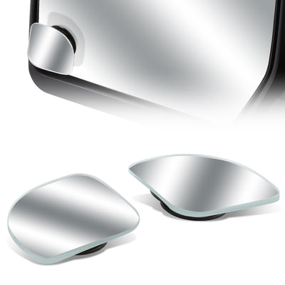 D-Motoring - Blind Spot Mirrors - Adjustable - Corner - 2 in. - Pair - 1