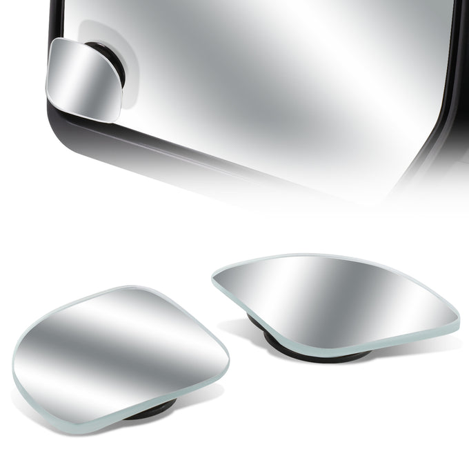 D-Motoring - Blind Spot Mirrors - Adjustable - Corner - 2 in. - Pair - 1