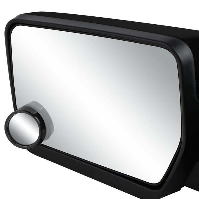 D-Motoring - Blind Spot Mirrors - Round - Black Angle Bezel - 2 in. - Pair - 4
