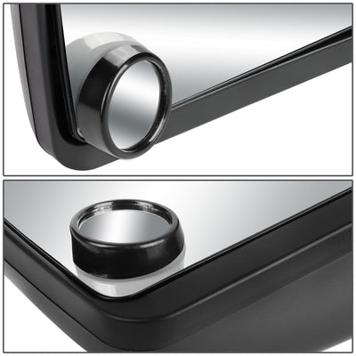 D-Motoring - Blind Spot Mirrors - Round - Black Angle Bezel - 2 in. - Pair - 5
