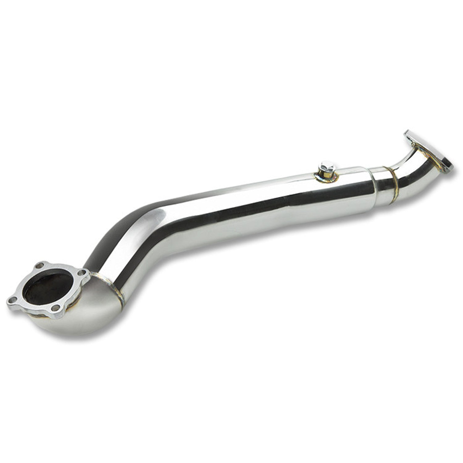 D-Motoring - Downpipe - Stainless Steel - 07-08 Honda Fit/Jazz GD3 L15A1 2WD - 1