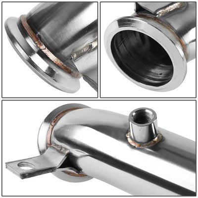 3 in. OD Turbo Downpipe - Stainless Steel <br>11-15 Chevy Silverado GMC Sierra 2500HD 3500 6.6L
