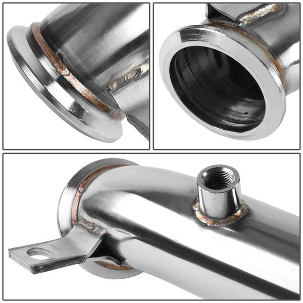 3 in. OD Turbo Downpipe - Stainless Steel <br>11-15 Chevy Silverado GMC Sierra 2500HD 3500 6.6L