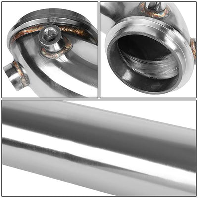 3 in. OD Turbo Downpipe - Stainless Steel <br>11-15 Chevy Silverado GMC Sierra 2500HD 3500 6.6L