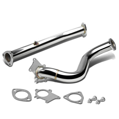 D-Motoring - Downpipe - 2.375 Inlet - 2.25 Outlet - 2.25 Piping Diameter - Stainless Steel - 06-11 Civic SI FA5/FG2 T04E - 1