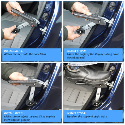 5 Angles Foldable Car Door Latch Hook Step Pedal (A Variety of Color Options)