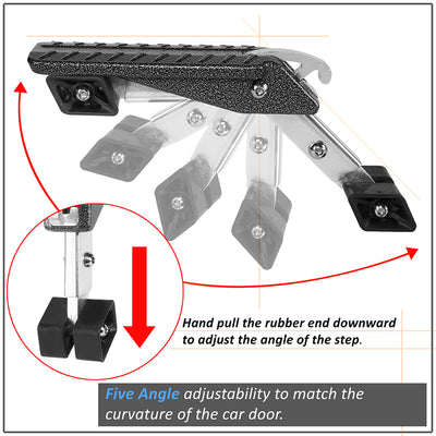 5 Angles Foldable Car Door Latch Hook Step Pedal (A Variety of Color Options)