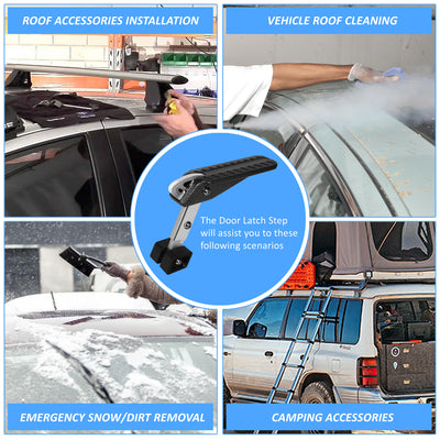 5 Angles Foldable Car Door Latch Hook Step Pedal (A Variety of Color Options)