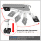 5 Angles Foldable Car Door Latch Hook Step Pedal (A Variety of Color Options)