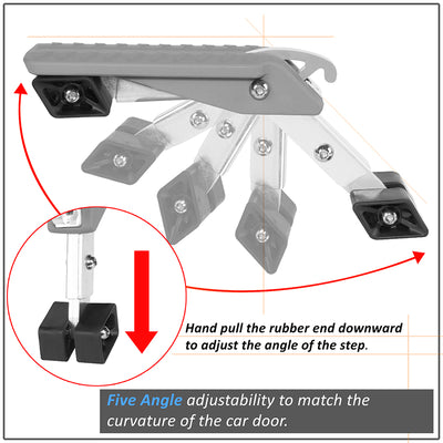 5 Angles Foldable Car Door Latch Hook Step Pedal (A Variety of Color Options)