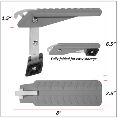 5 Angles Foldable Car Door Latch Hook Step Pedal (A Variety of Color Options)