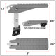 5 Angles Foldable Car Door Latch Hook Step Pedal (A Variety of Color Options)