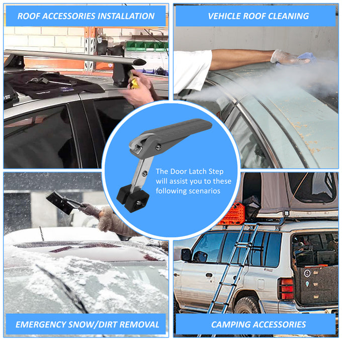 5 Angles Foldable Car Door Latch Hook Step Pedal (A Variety of Color Options)