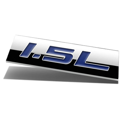 1.5L Tape-on Chrome Emblem Badge Decal <br>Universal