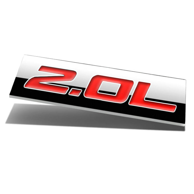 2L Tape-on Chrome Emblem Badge Decal <br>Universal