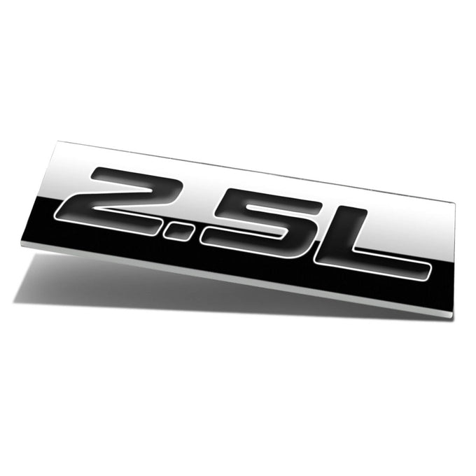 2.5L Tape-on Chrome Emblem Badge Decal <br>Universal