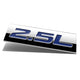 2.5L Tape-on Chrome Emblem Badge Decal <br>Universal