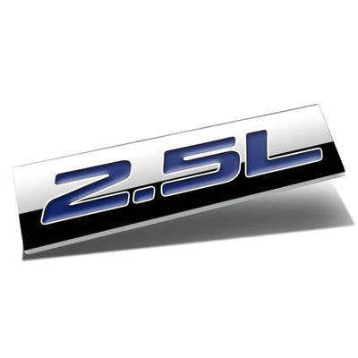 2.5L Tape-on Chrome Emblem Badge Decal <br>Universal