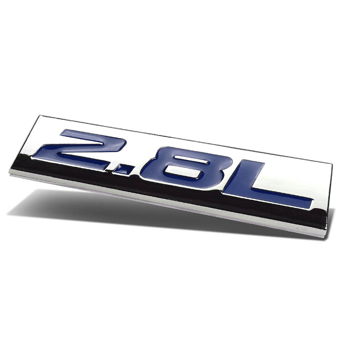 2.8L Tape-on Chrome Emblem Badge Decal <br>Universal