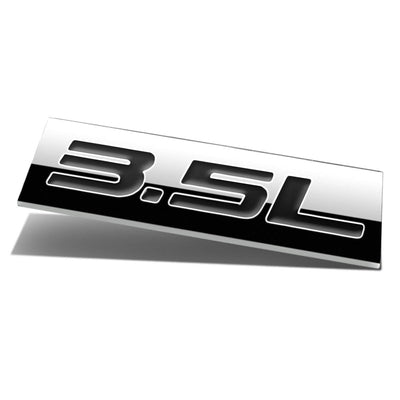 3.5L Tape-on Chrome Emblem Badge Decal <br>Universal