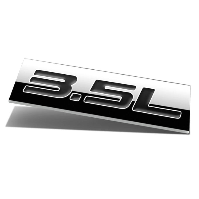 3.5L Tape-on Chrome Emblem Badge Decal <br>Universal