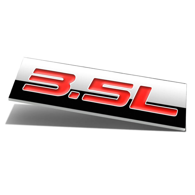 3.5L Tape-on Chrome Emblem Badge Decal <br>Universal