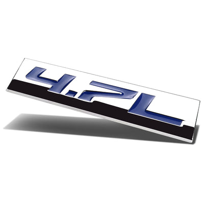 4.7L Tape-on Chrome Emblem Badge Decal <br>Universal
