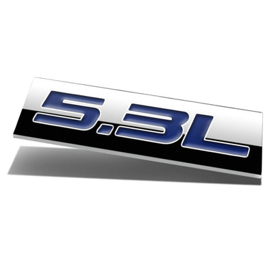 5.3L Tape-on Chrome Emblem Badge Decal <br>Universal