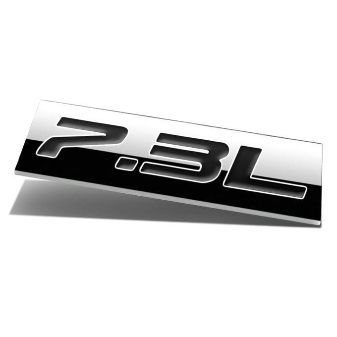 7.3L Tape-on Chrome Emblem Badge Decal <br>Universal
