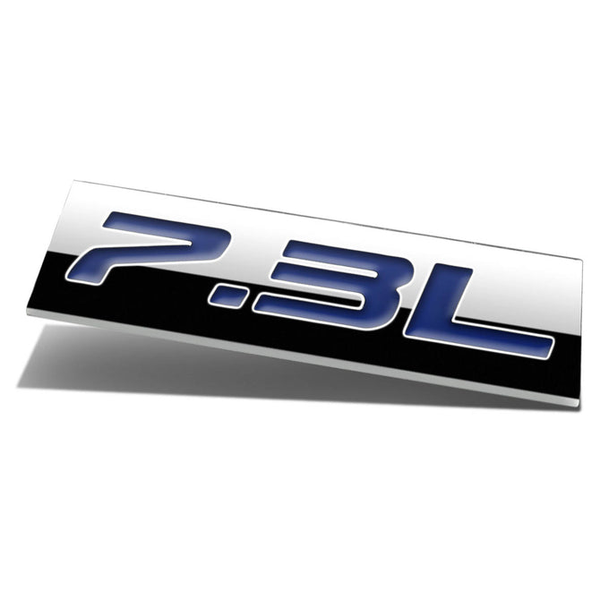 7.3L Tape-on Chrome Emblem Badge Decal <br>Universal