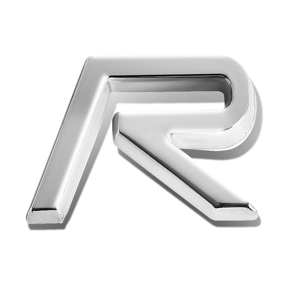 Rocking R Emblem Tape-on Emblem Badge Decal - R - Aluminum Alloy - CA Auto Parts