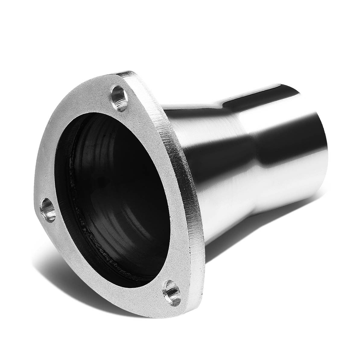3.5 in. OD 3-Bolt to 2.5 in. OD Exhaust Header Reducer Flange - Stainl ...