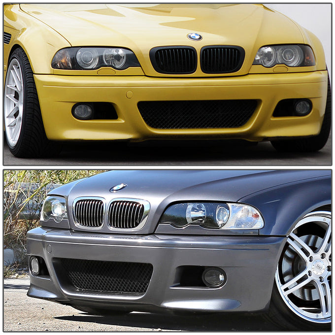 D-Motoring - Front Bumper - Body Kit+Grille+Fog Light - M3 Style - All BMW E46 Non M3 Models - 2