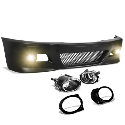 D-Motoring - Front Bumper - Body Kit+Grille+Fog Light - M3 Style - All BMW E46 Non M3 Models - 1