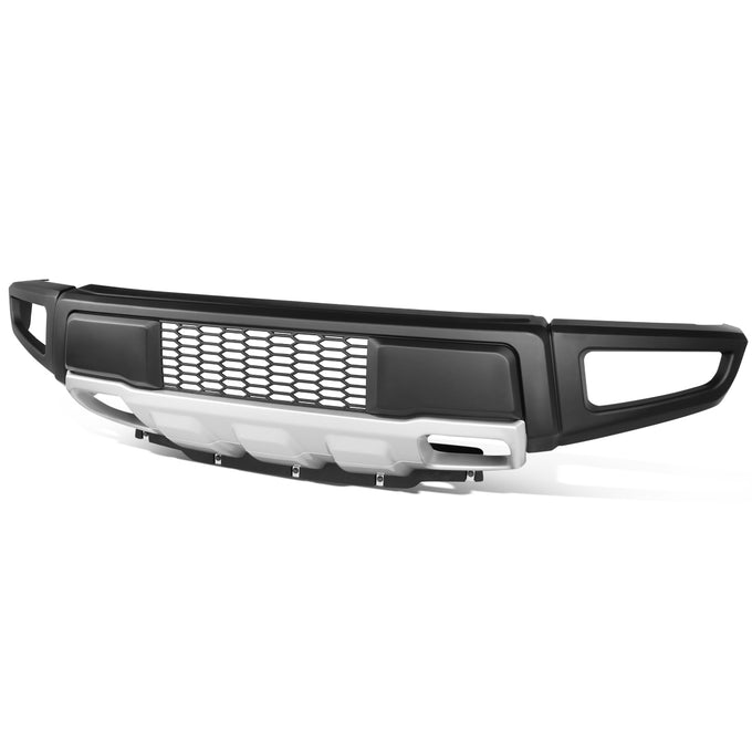 D-Motoring - Front Bumper - Raptor Conversion Style - Polypropylene and ABS Plastic - 15-17 Ford F-150 - 1