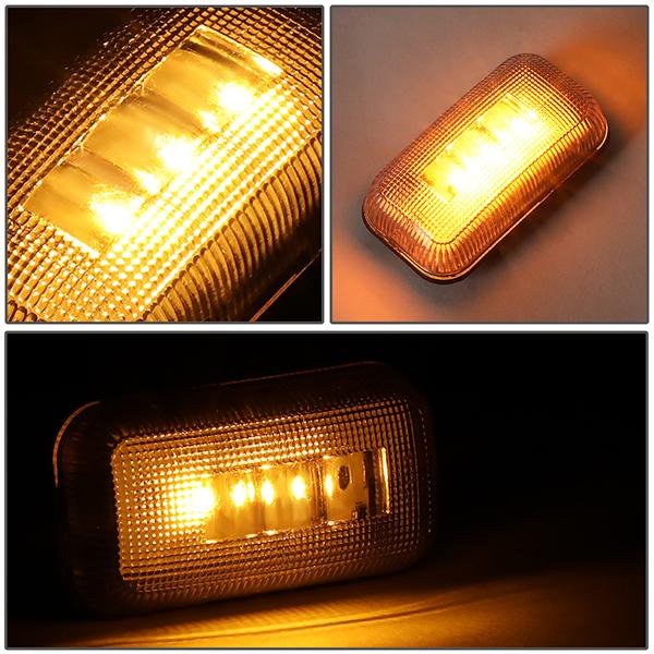 15-19 Silverado Sierra 4X Dually Side Marker Lights - Clear Lens - Set of 4 - FENDL-CS15-CH - 3