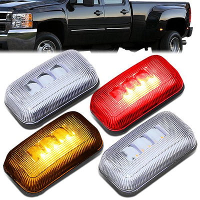 15-19 Silverado Sierra 4X Dually Side Marker Lights - Clear Lens - Set of 4 - FENDL-CS15-CH - 1