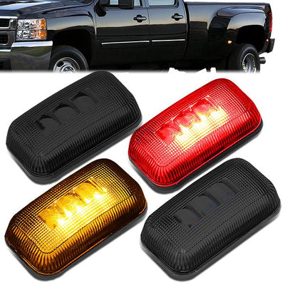 15-19 Silverado Sierra 4X Dually Side Marker Lights - Smoked Lens - Set of 4 - FENDL-CS15-SM - 1