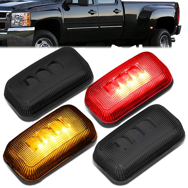 15-19 Silverado Sierra 4X Dually Side Marker Lights - Smoked Lens - Set of 4 - FENDL-CS15-SM - 1