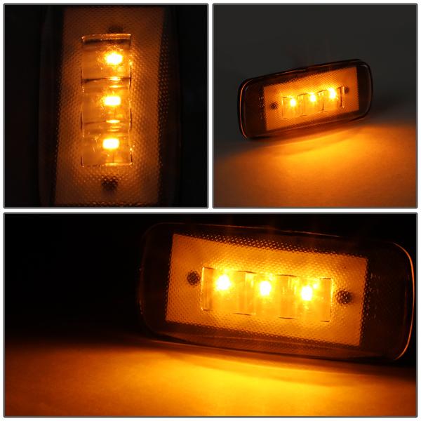 10-17 Ram Truck 3500 Side Marker Lights - LED - Bed Side Fender - Smoked Lens - Set of 4 - FENDL-DRAM10-SM - 3