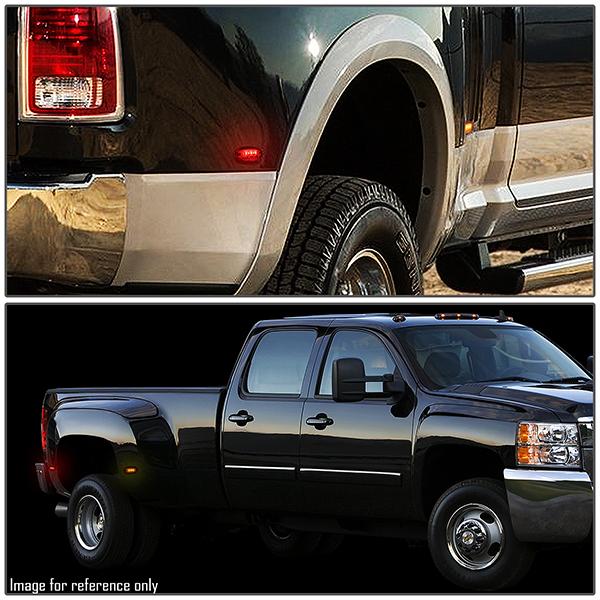 11-18 Ford Super Duty Side Marker Lights - LEd - Bed Side - Smoked Lens - FENDL-FSD11-SM - 7