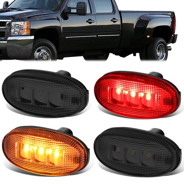 11-18 Ford Super Duty Side Marker Lights - LEd - Bed Side - Smoked Lens - FENDL-FSD11-SM - 1