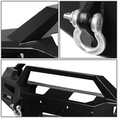 09-12 Ram Truck 1500 Rock Crawler Front Bumper - W/Winch Plate+LED Fog Light - FGBP-002 - 3