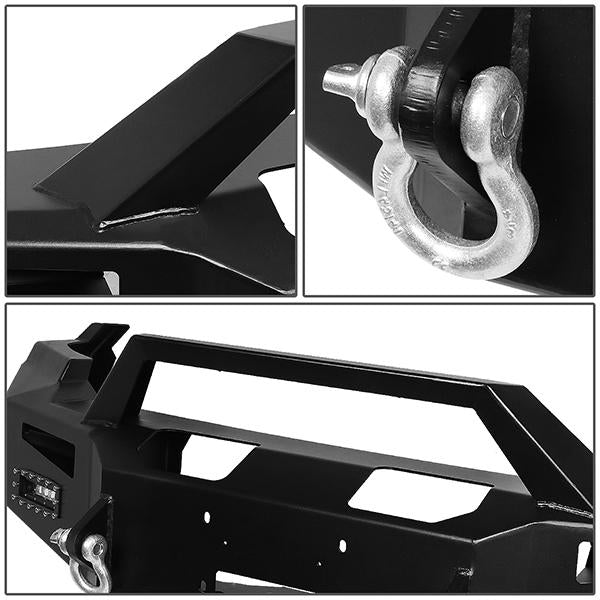09-12 Ram Truck 1500 Rock Crawler Front Bumper - W/Winch Plate+LED Fog Light - FGBP-002 - 3