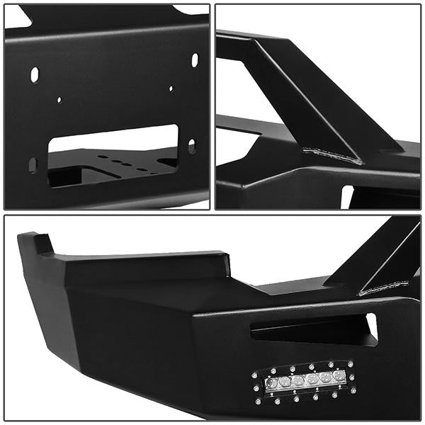 09-12 Ram Truck 1500 Rock Crawler Front Bumper - W/Winch Plate+LED Fog Light - FGBP-002 - 5