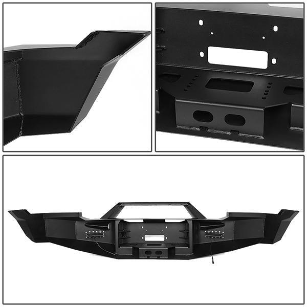 09-12 Ram Truck 1500 Rock Crawler Front Bumper - W/Winch Plate+LED Fog Light - FGBP-002 - 6