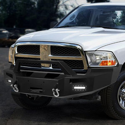 09-12 Ram Truck 1500 Rock Crawler Front Bumper - W/Winch Plate+LED Fog Light - FGBP-002 - 9
