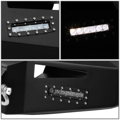 13-18 Ram Truck 1500 Rock Crawler Front Bumper - W/Winch Plate+LED Fog Light - FGBP-003 - 4